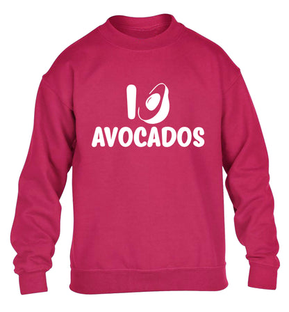 I love avocados children's pink sweater 12-14 Years