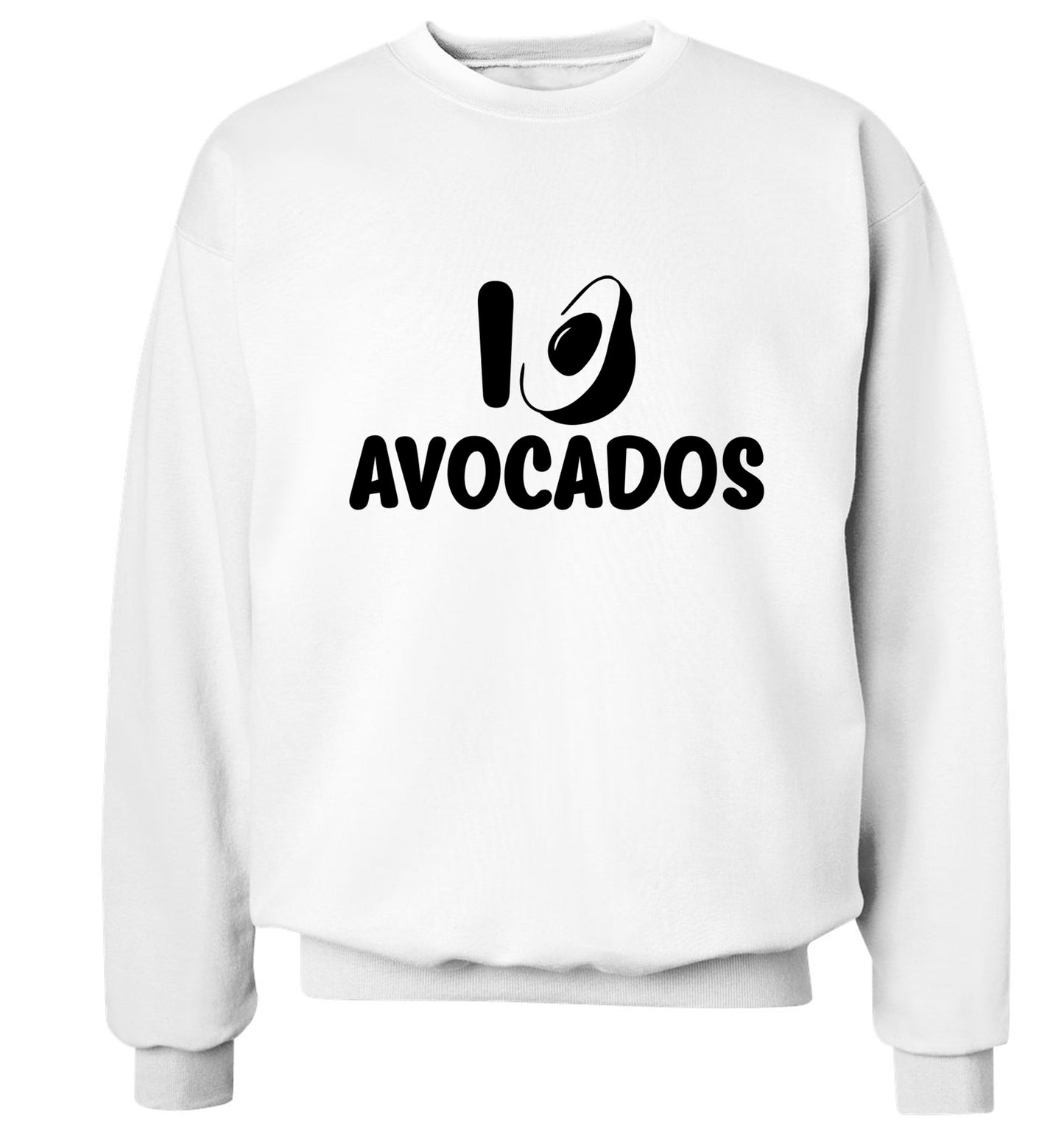 I love avocados Adult's unisex white Sweater 2XL