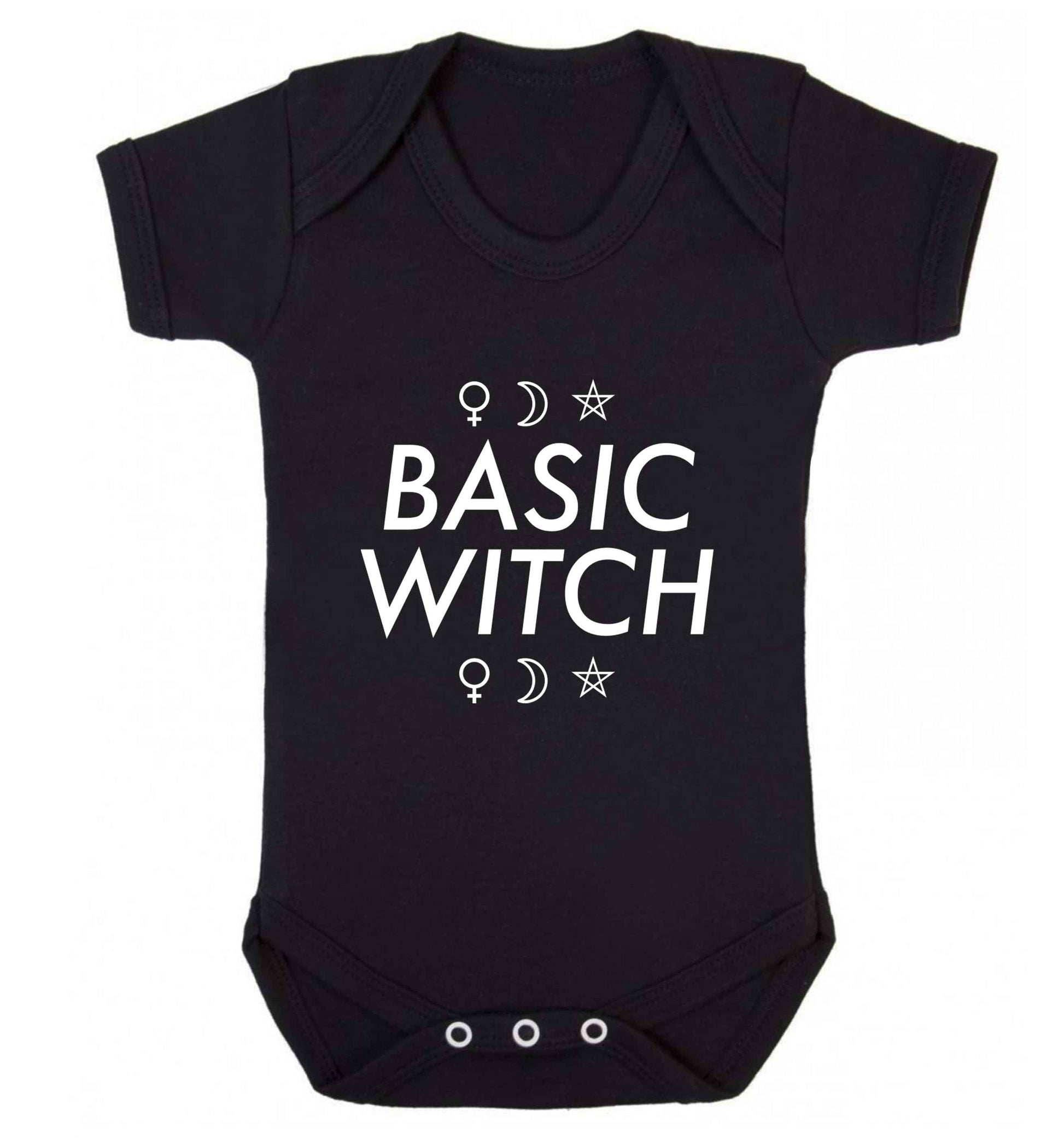 Basic witch 1 baby vest black 18-24 months