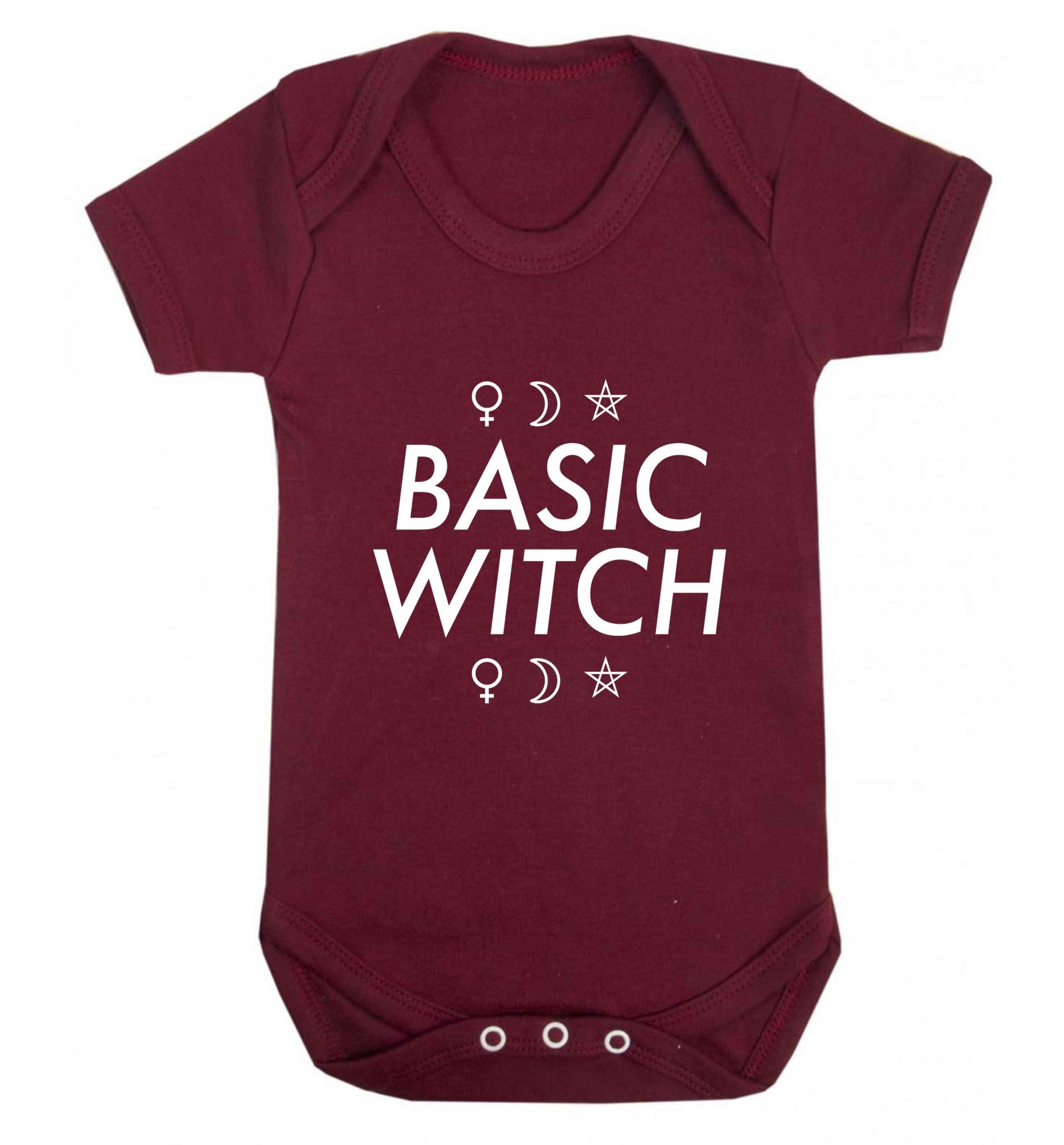 Basic witch 1 baby vest maroon 18-24 months