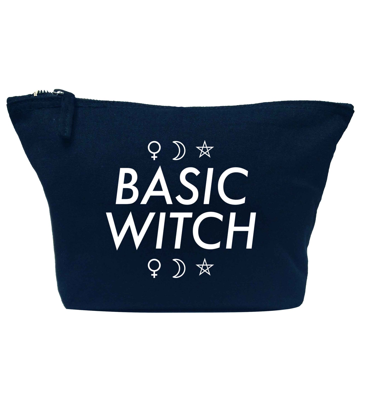 Basic witch 1 navy makeup bag