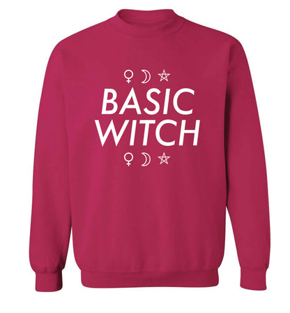 Basic witch 1 adult's unisex pink sweater 2XL