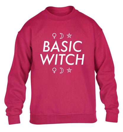Basic witch 1 children's pink sweater 12-13 Years