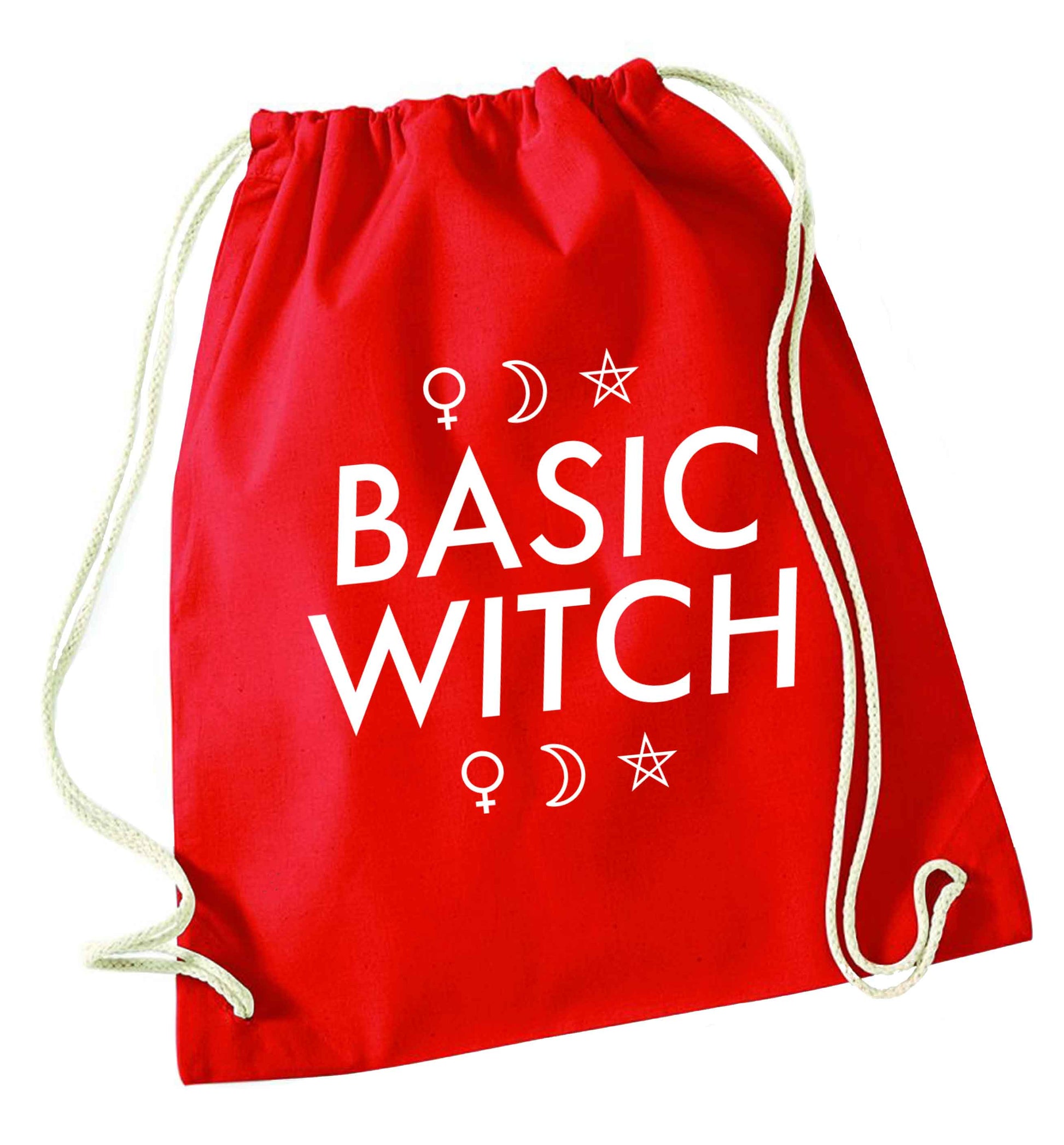 Basic witch 1 red drawstring bag 