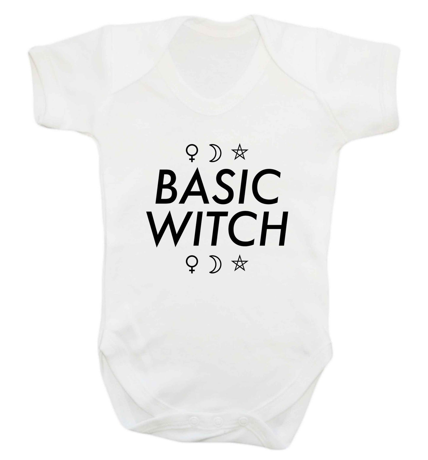 Basic witch 1 baby vest white 18-24 months