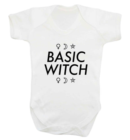 Basic witch 1 baby vest white 18-24 months