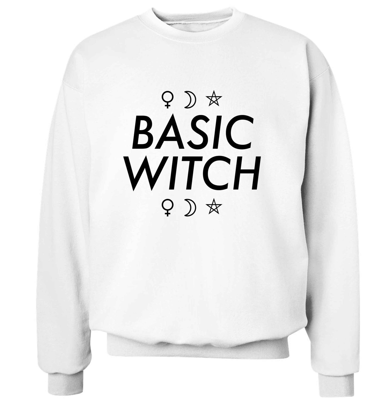 Basic witch 1 adult's unisex white sweater 2XL