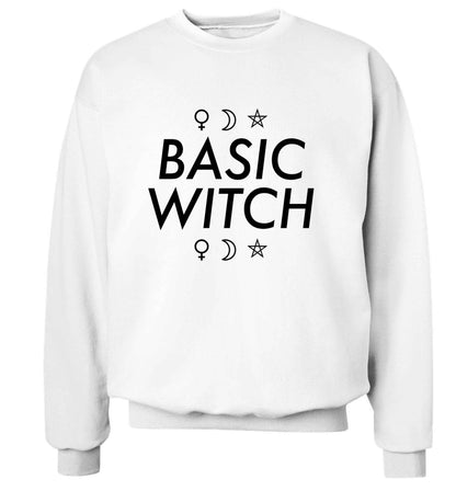 Basic witch 1 adult's unisex white sweater 2XL