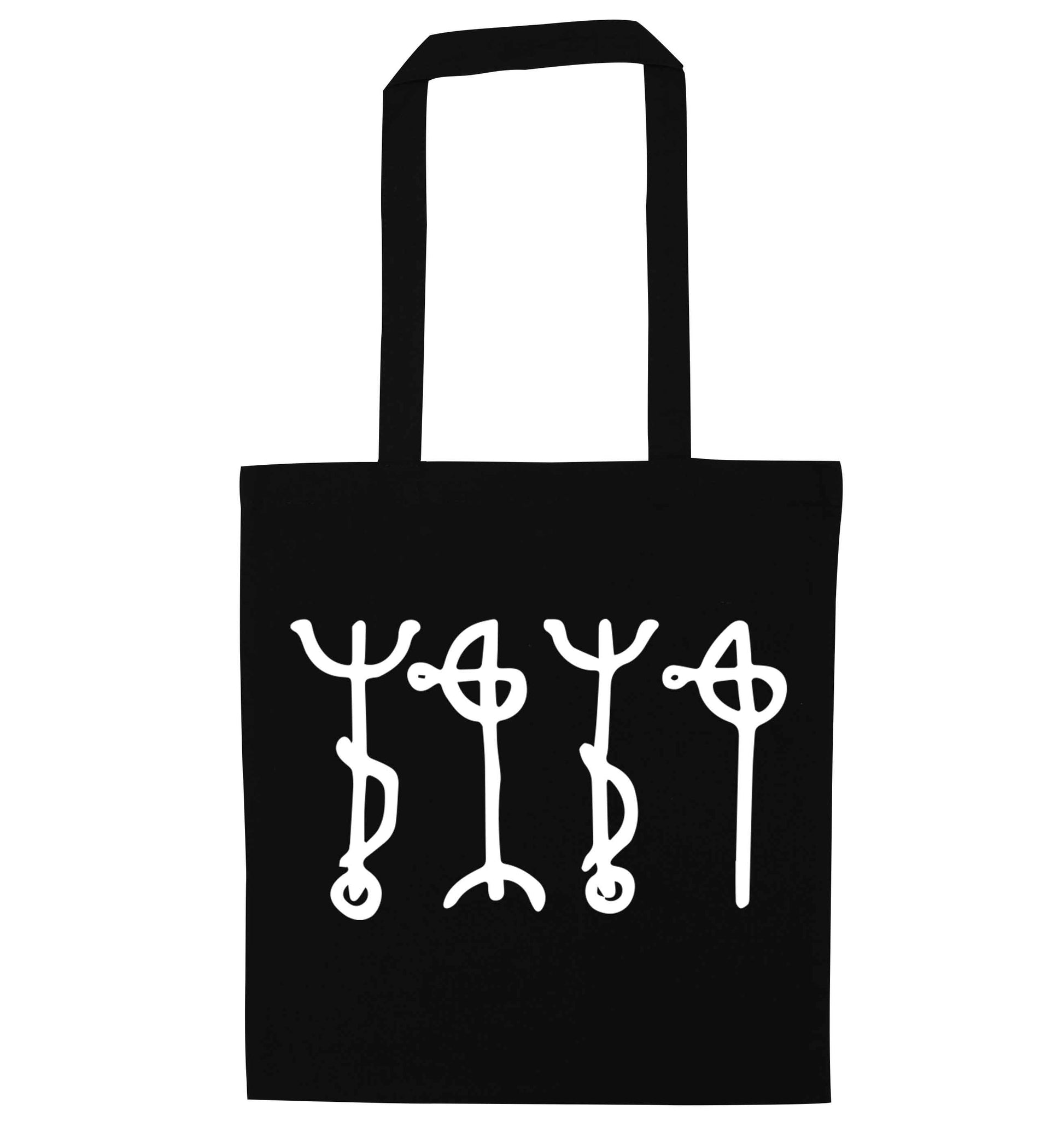 Draumstafir staves black tote bag