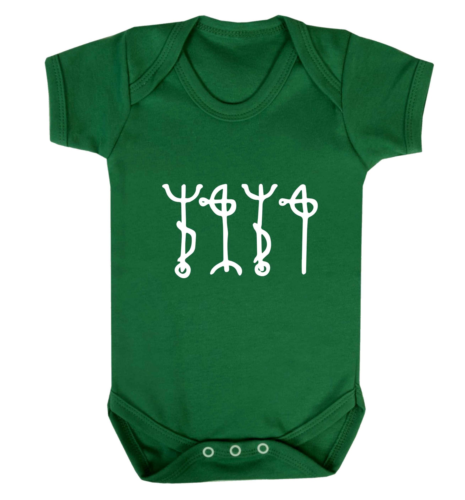 Draumstafir staves baby vest green 18-24 months