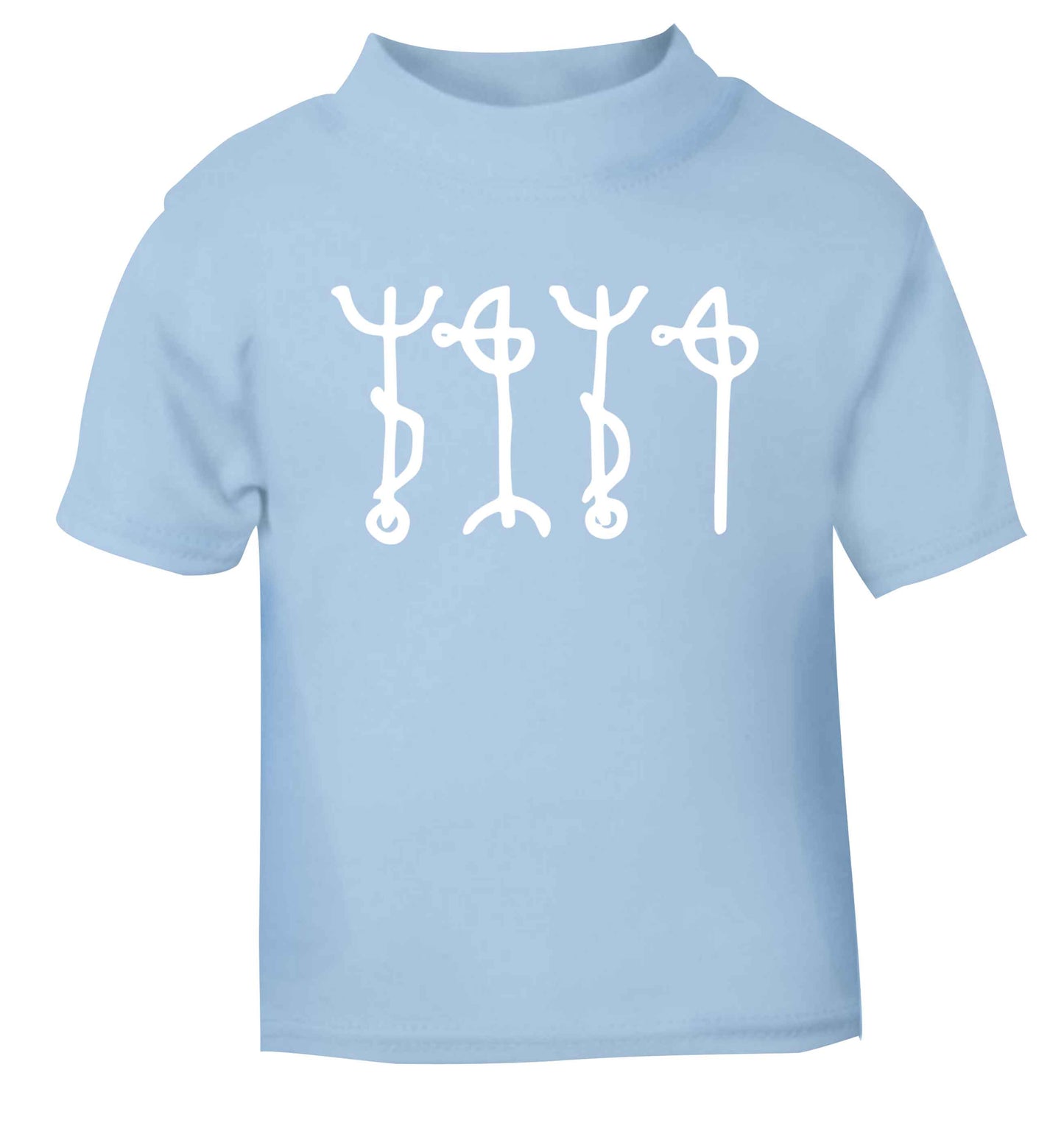 Draumstafir staves light blue baby toddler Tshirt 2 Years