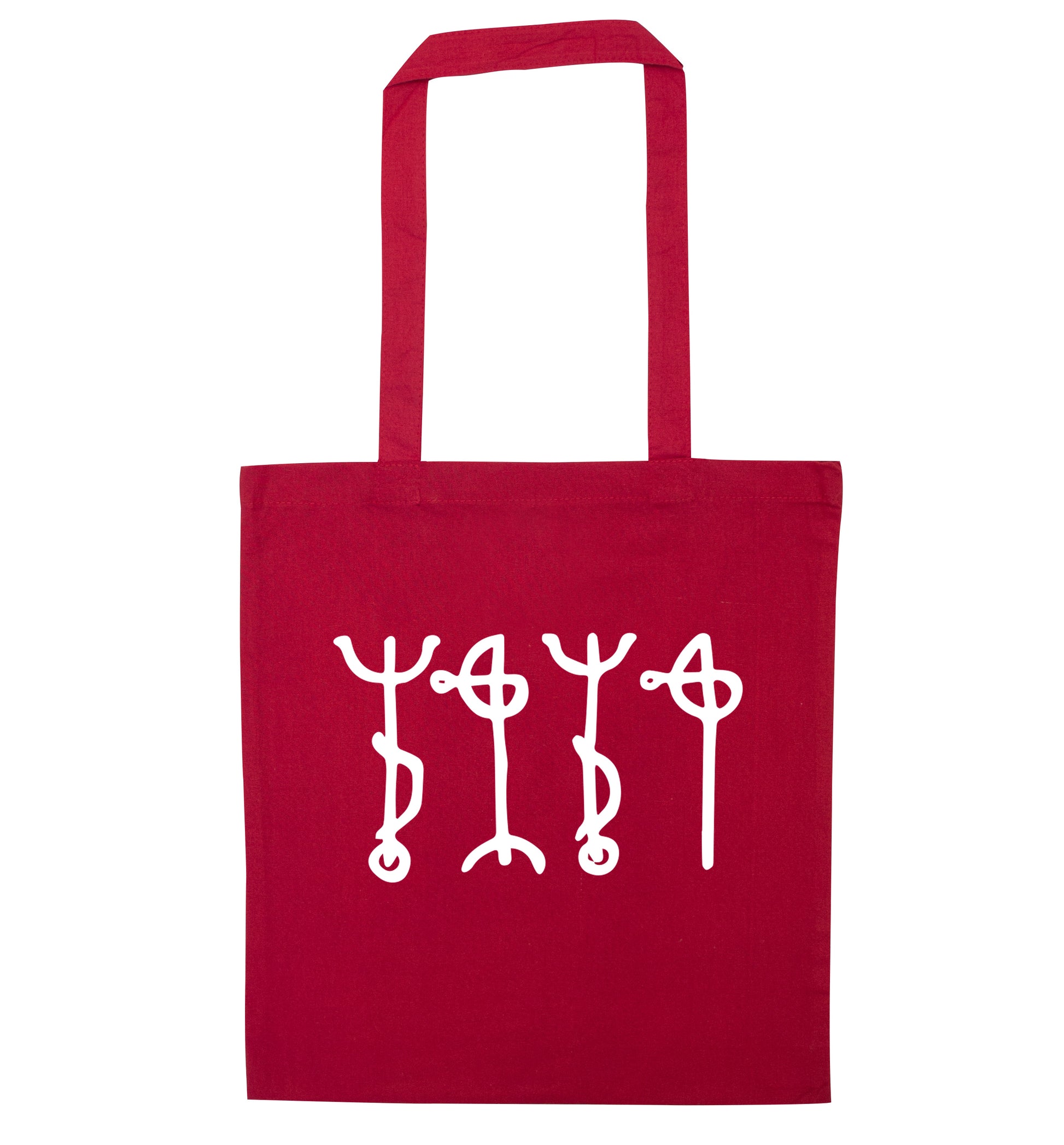Draumstafir red tote bag