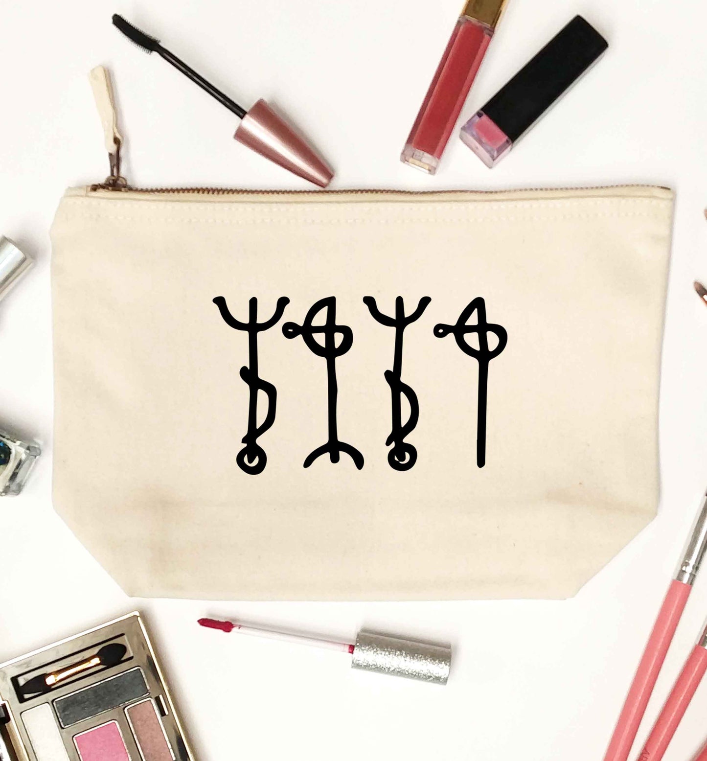 Draumstafir staves natural makeup bag