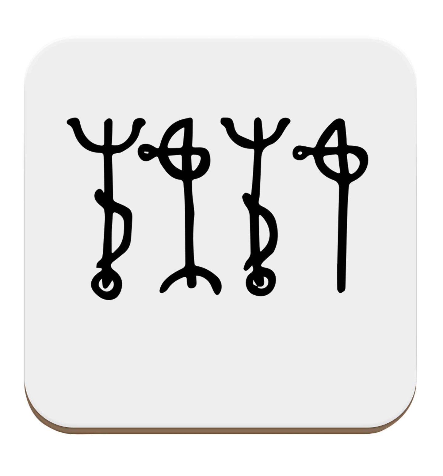 Draumstafir staves set of four coasters
