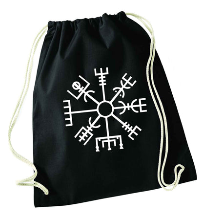 Vegv‚Äö√Ñ√¥sir wayfinder black drawstring bag