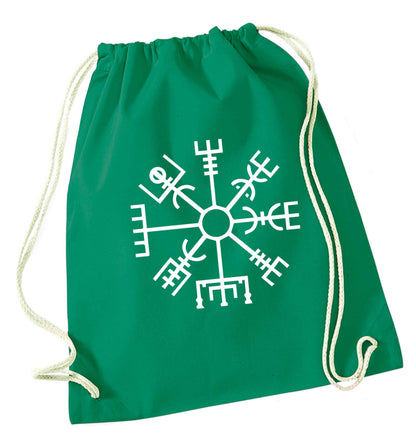 Vegv‚Äö√Ñ√¥sir wayfinder green drawstring bag