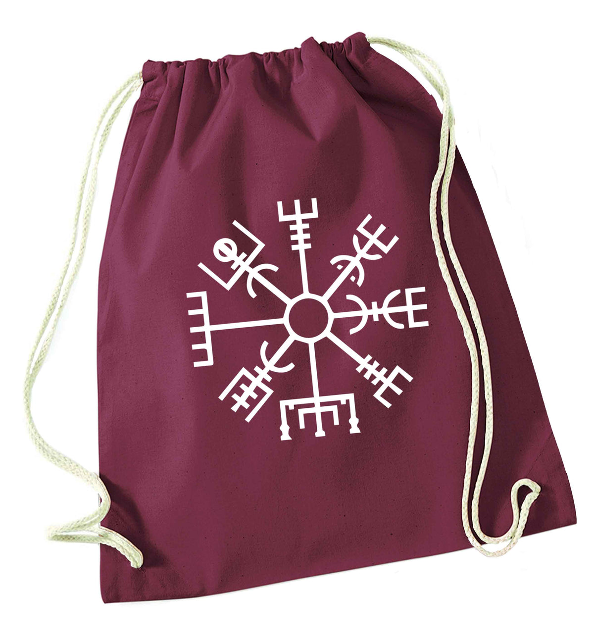 Vegv‚Äö√Ñ√¥sir wayfinder maroon drawstring bag