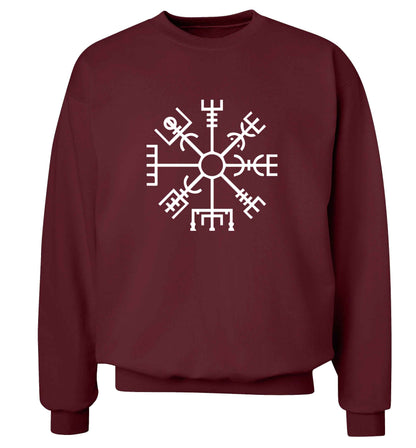 Vegv‚Äö√Ñ√¥sir wayfinder adult's unisex maroon sweater 2XL