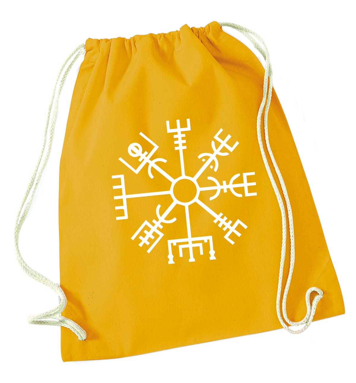 Vegv‚Äö√Ñ√¥sir wayfinder mustard drawstring bag