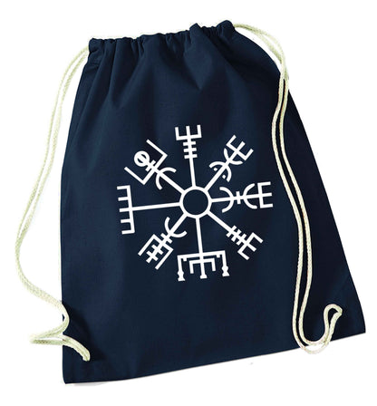 Vegv‚Äö√Ñ√¥sir wayfinder navy drawstring bag