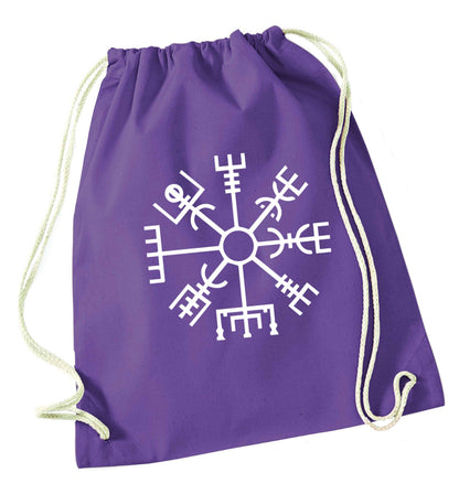 Vegv‚Äö√Ñ√¥sir wayfinder purple drawstring bag