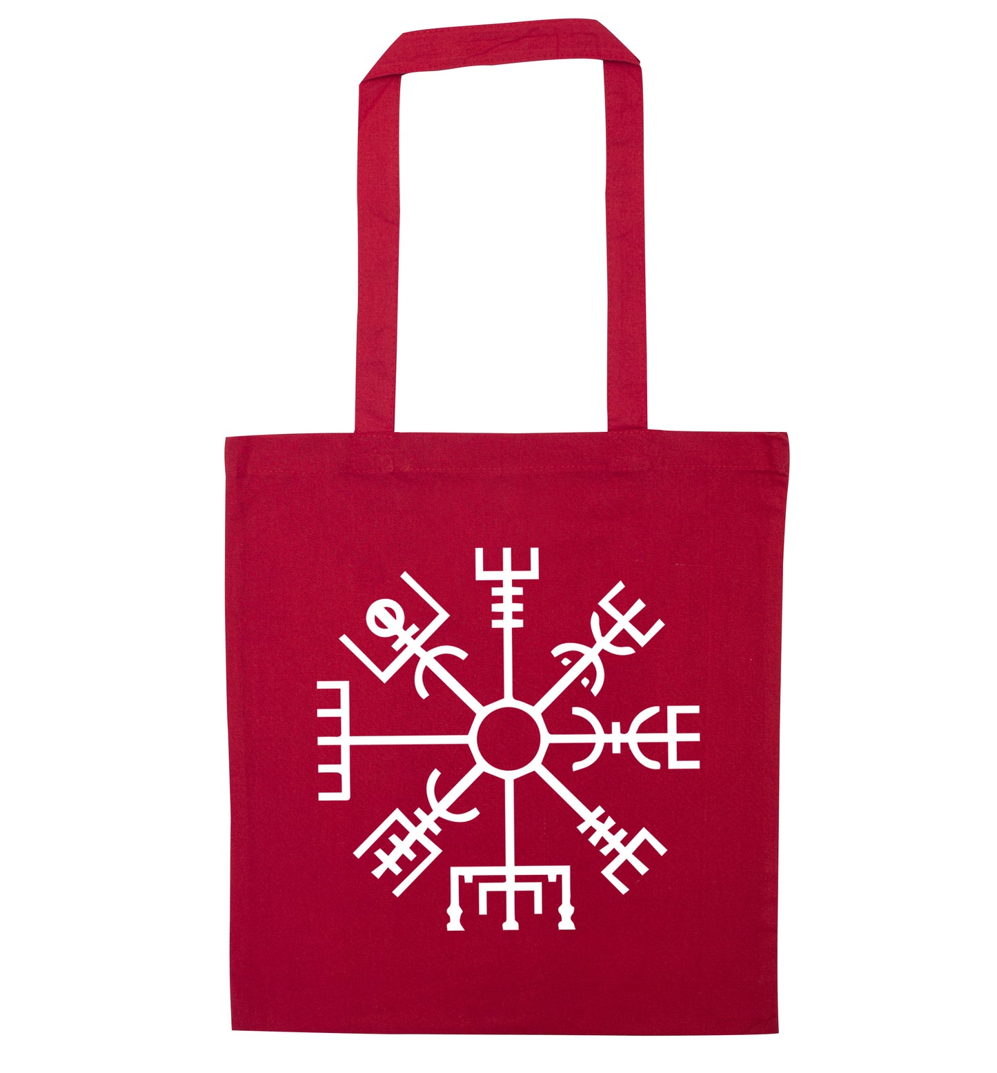 Vegvisir red tote bag