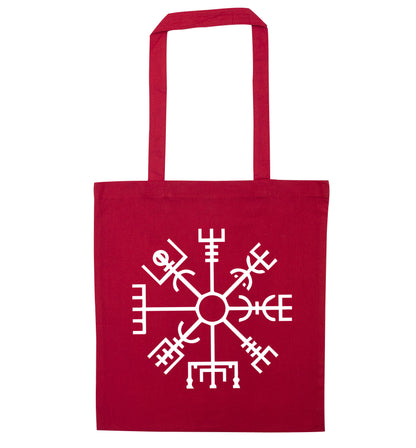 Vegvisir red tote bag