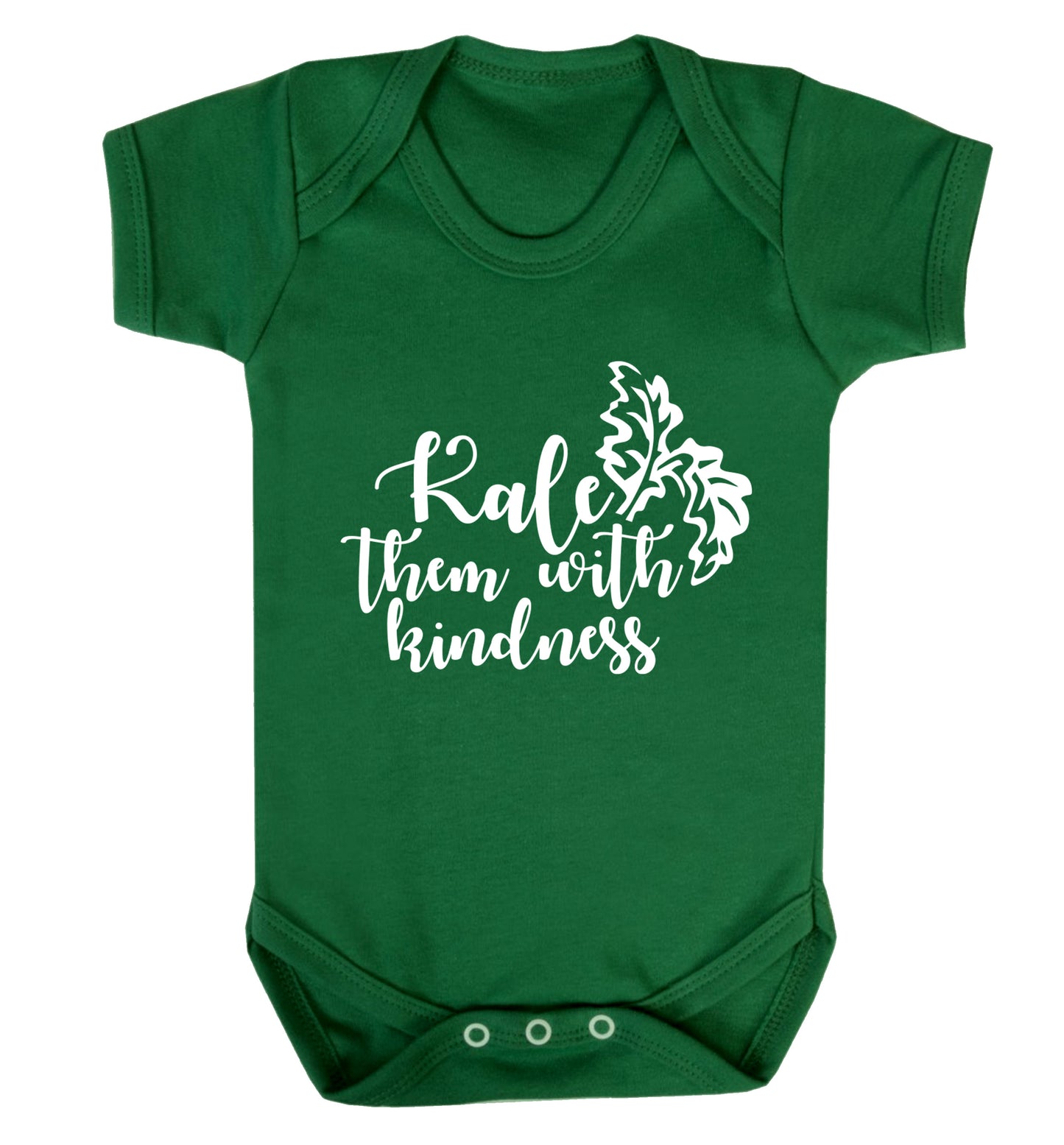 Kale them with kindness Baby Vest green 18-24 months