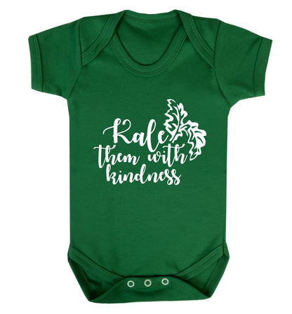Kale them with kindness Baby Vest green 18-24 months