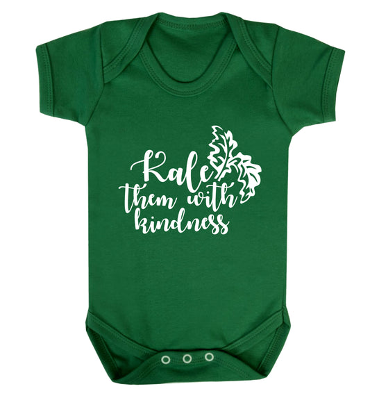 Kale them with kindness Baby Vest green 18-24 months
