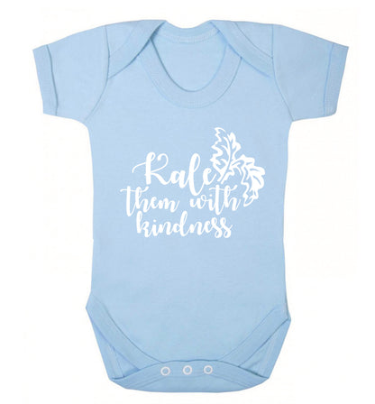 Kale them with kindness Baby Vest pale blue 18-24 months
