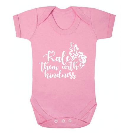 Kale them with kindness Baby Vest pale pink 18-24 months