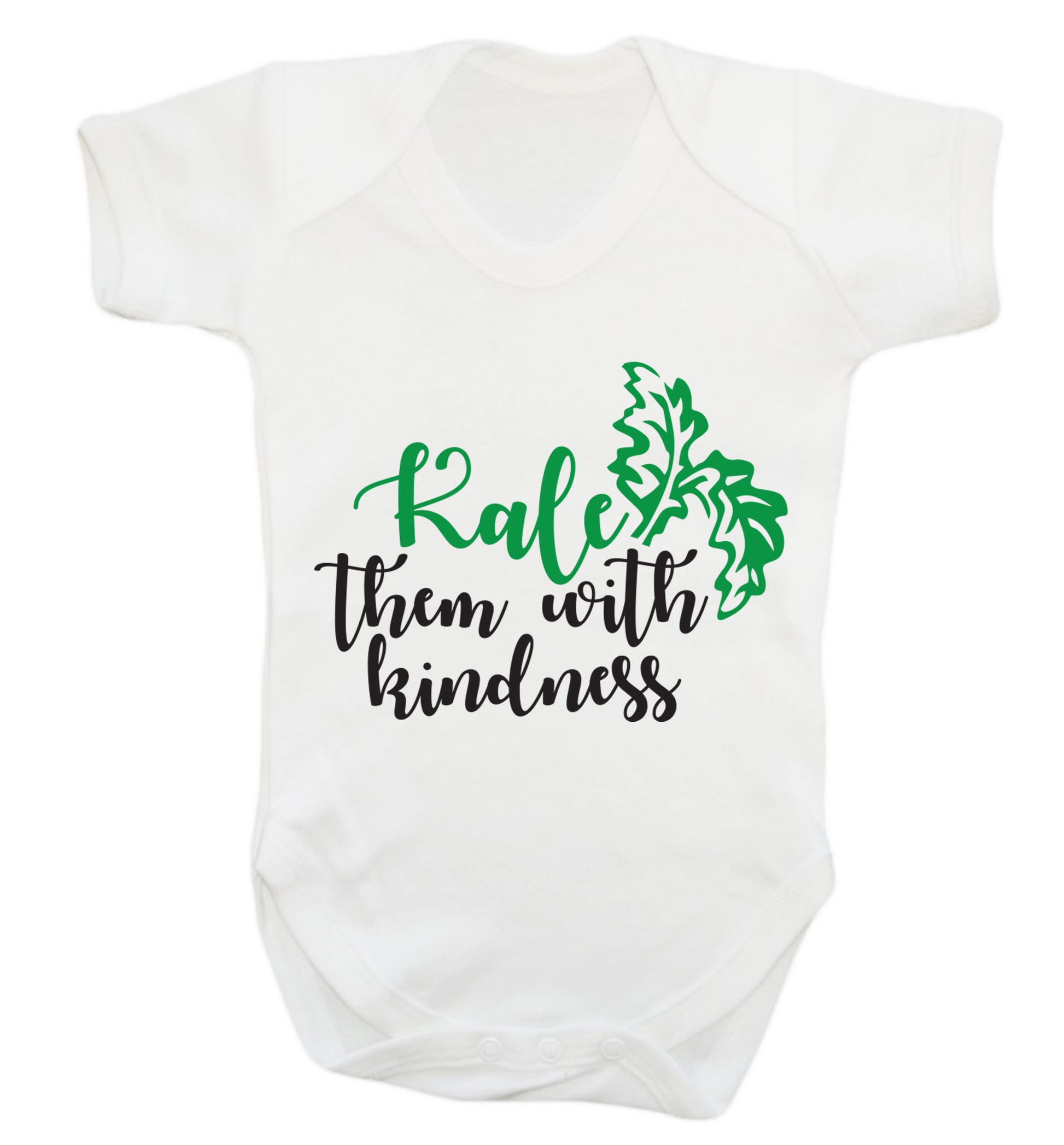 Kale them with kindness Baby Vest white 18-24 months