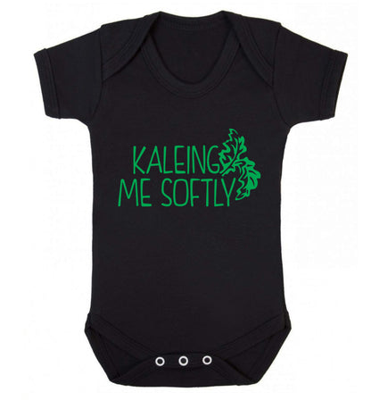 Kaleing me softly Baby Vest black 18-24 months