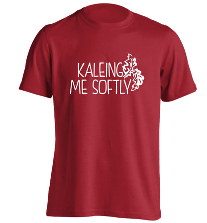 Kaleing me softly adults unisex red Tshirt 2XL