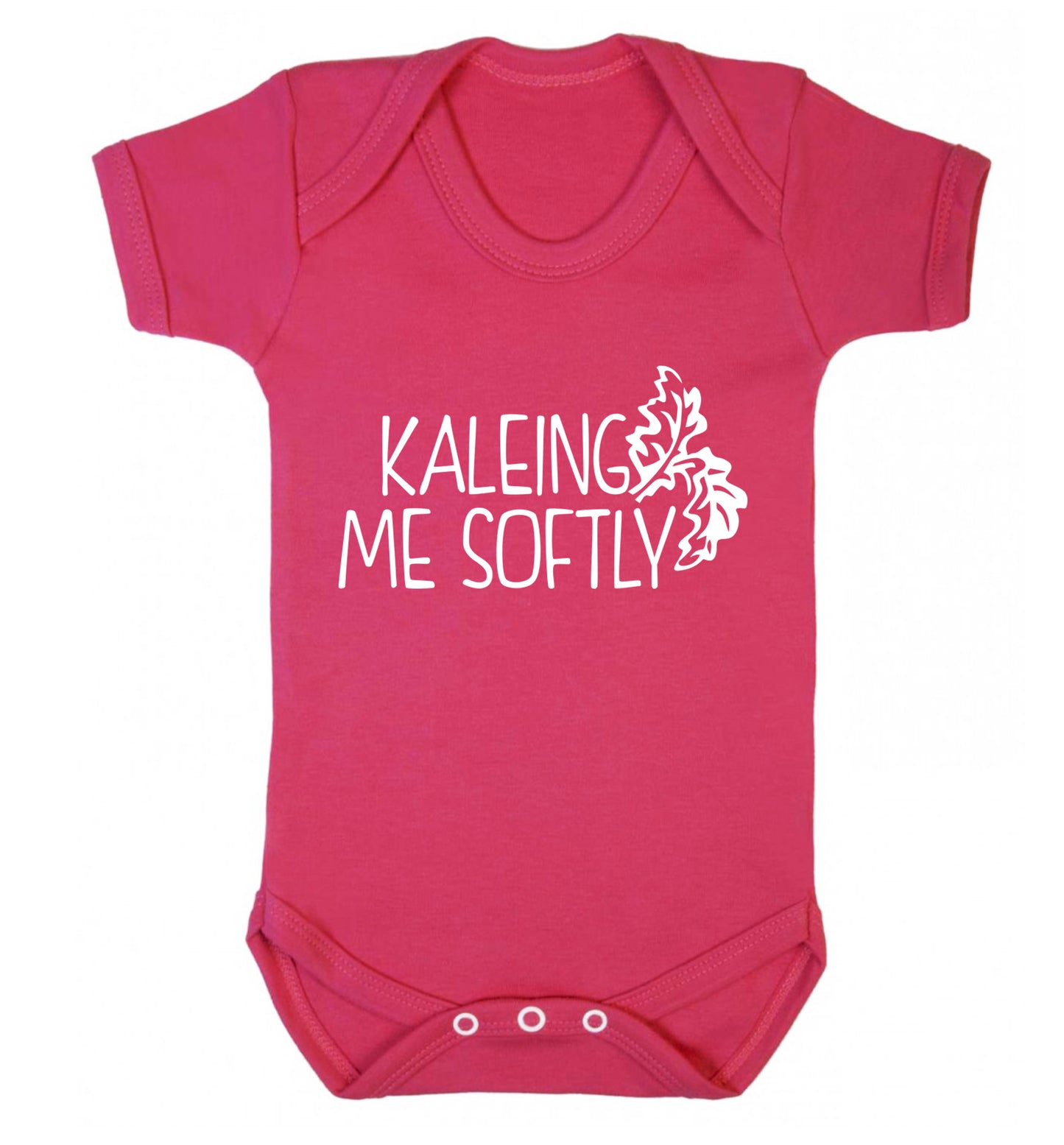 Kaleing me softly Baby Vest dark pink 18-24 months