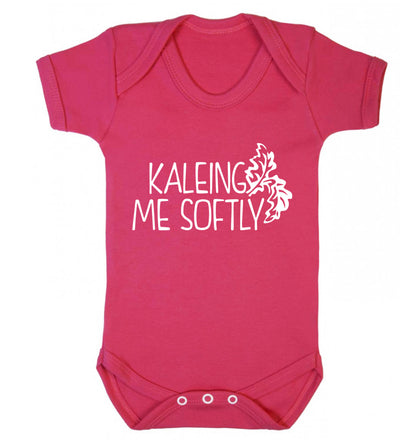Kaleing me softly Baby Vest dark pink 18-24 months