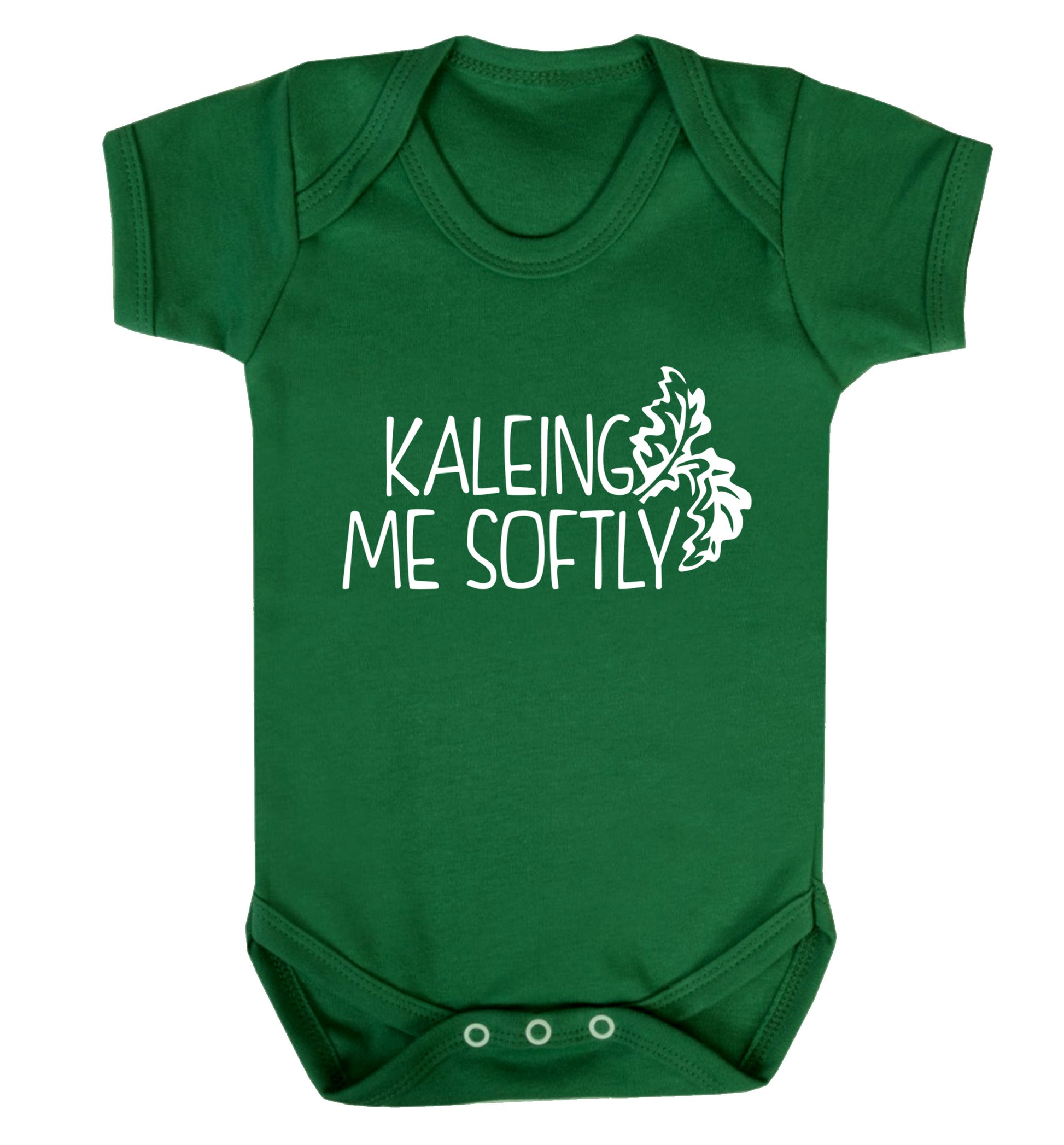 Kaleing me softly Baby Vest green 18-24 months