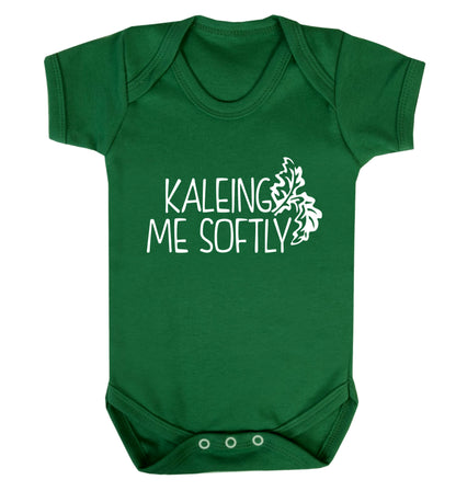 Kaleing me softly Baby Vest green 18-24 months
