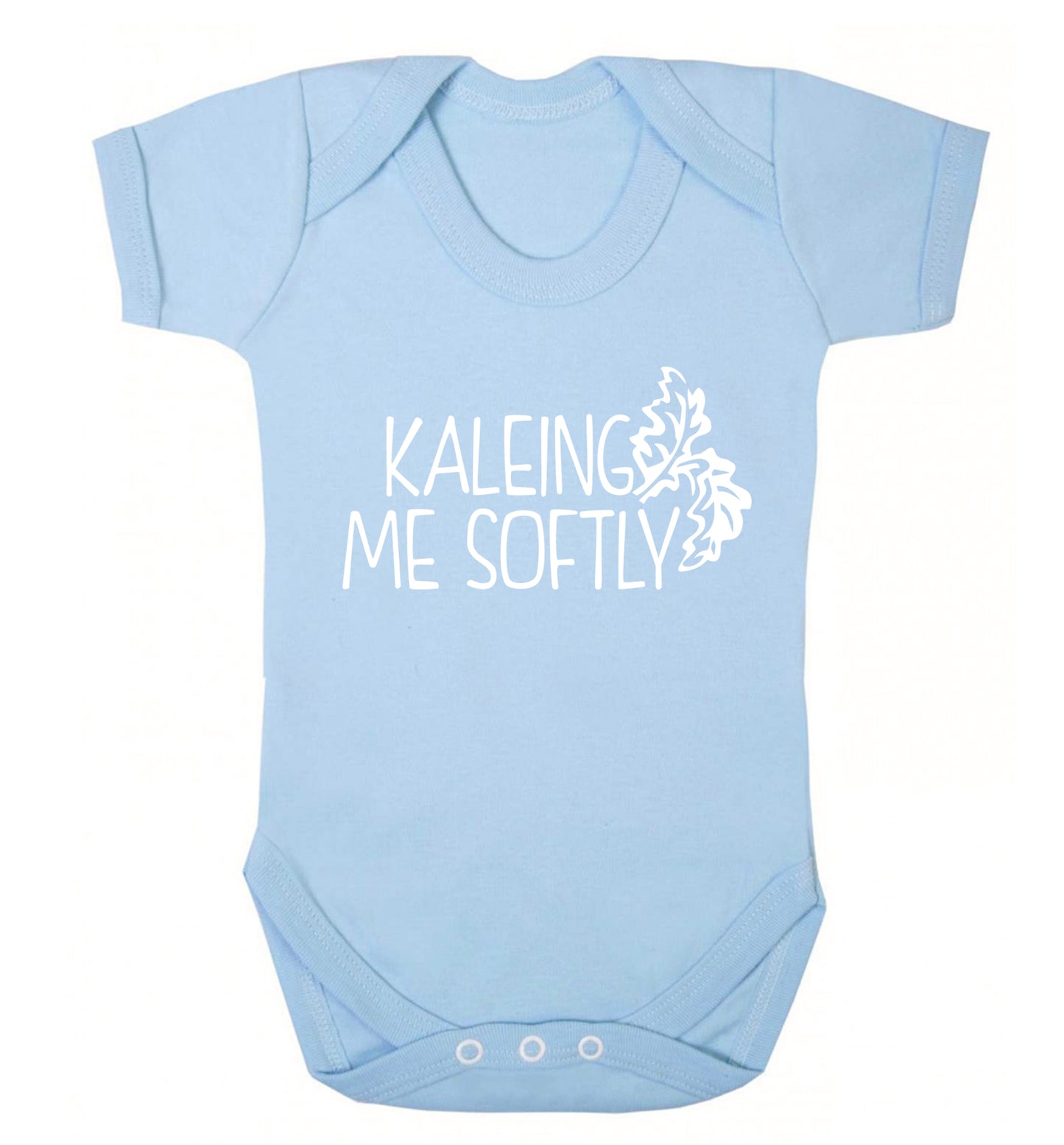 Kaleing me softly Baby Vest pale blue 18-24 months
