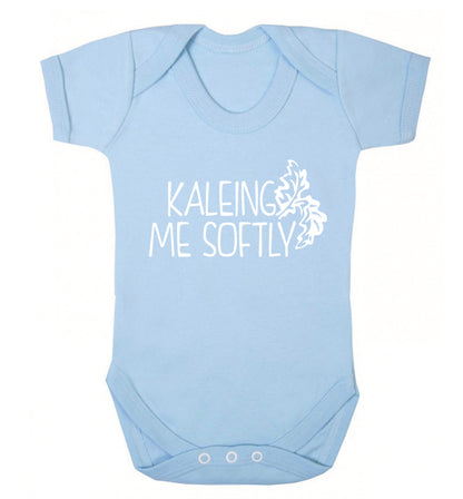 Kaleing me softly Baby Vest pale blue 18-24 months
