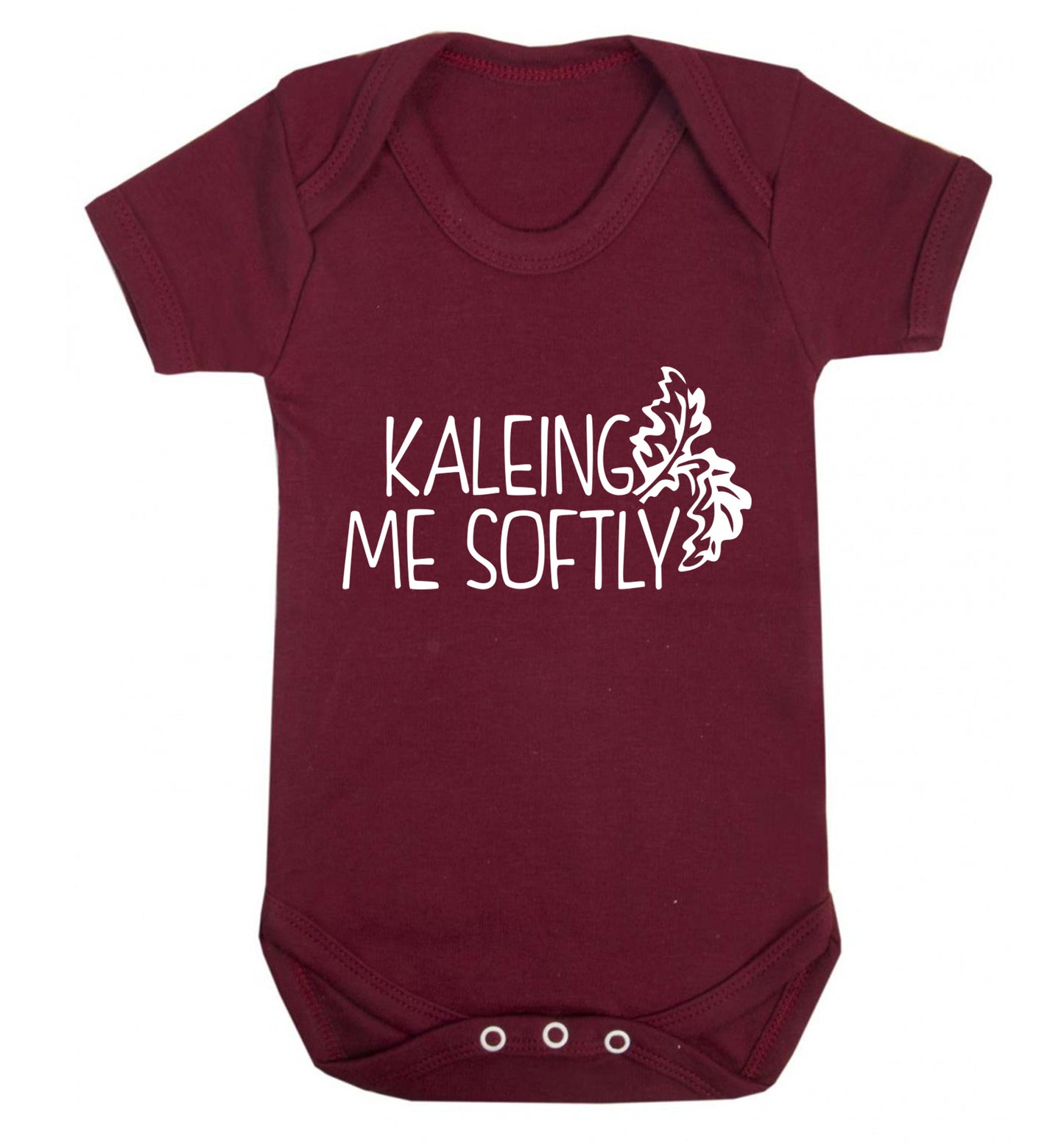 Kaleing me softly Baby Vest maroon 18-24 months