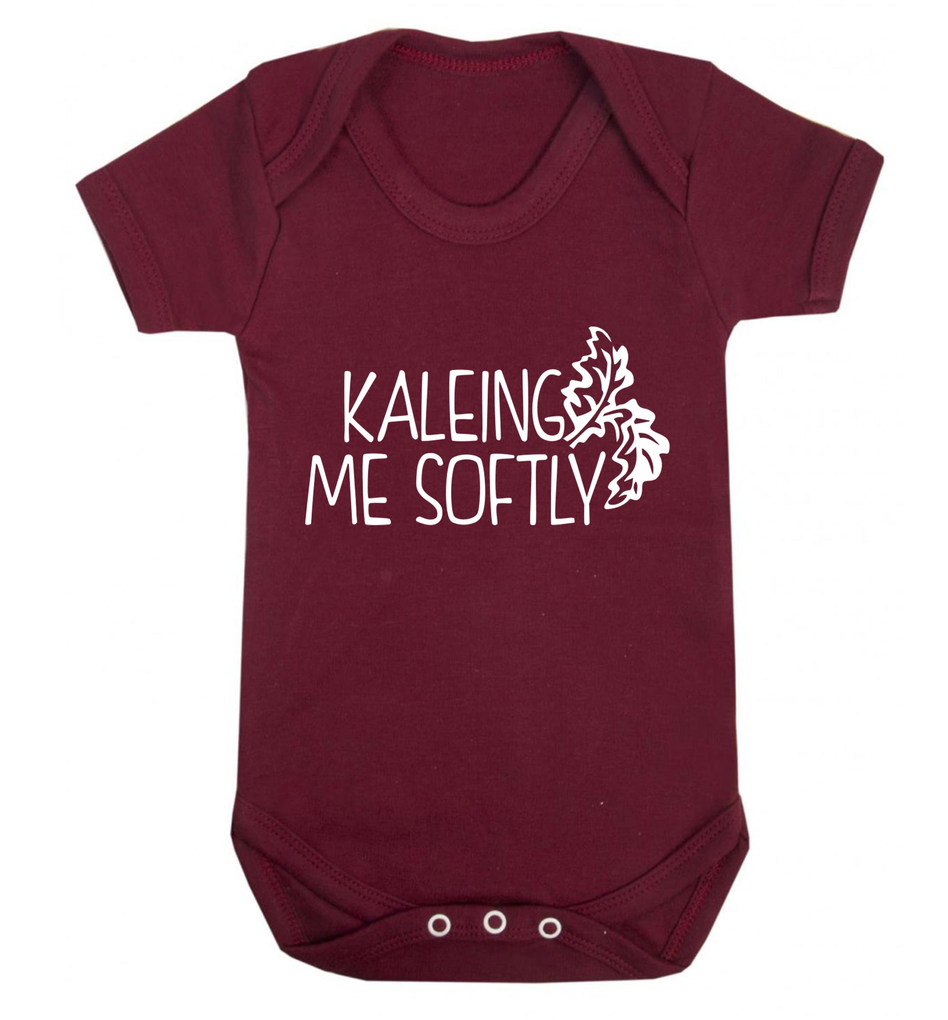 Kaleing me softly Baby Vest maroon 18-24 months