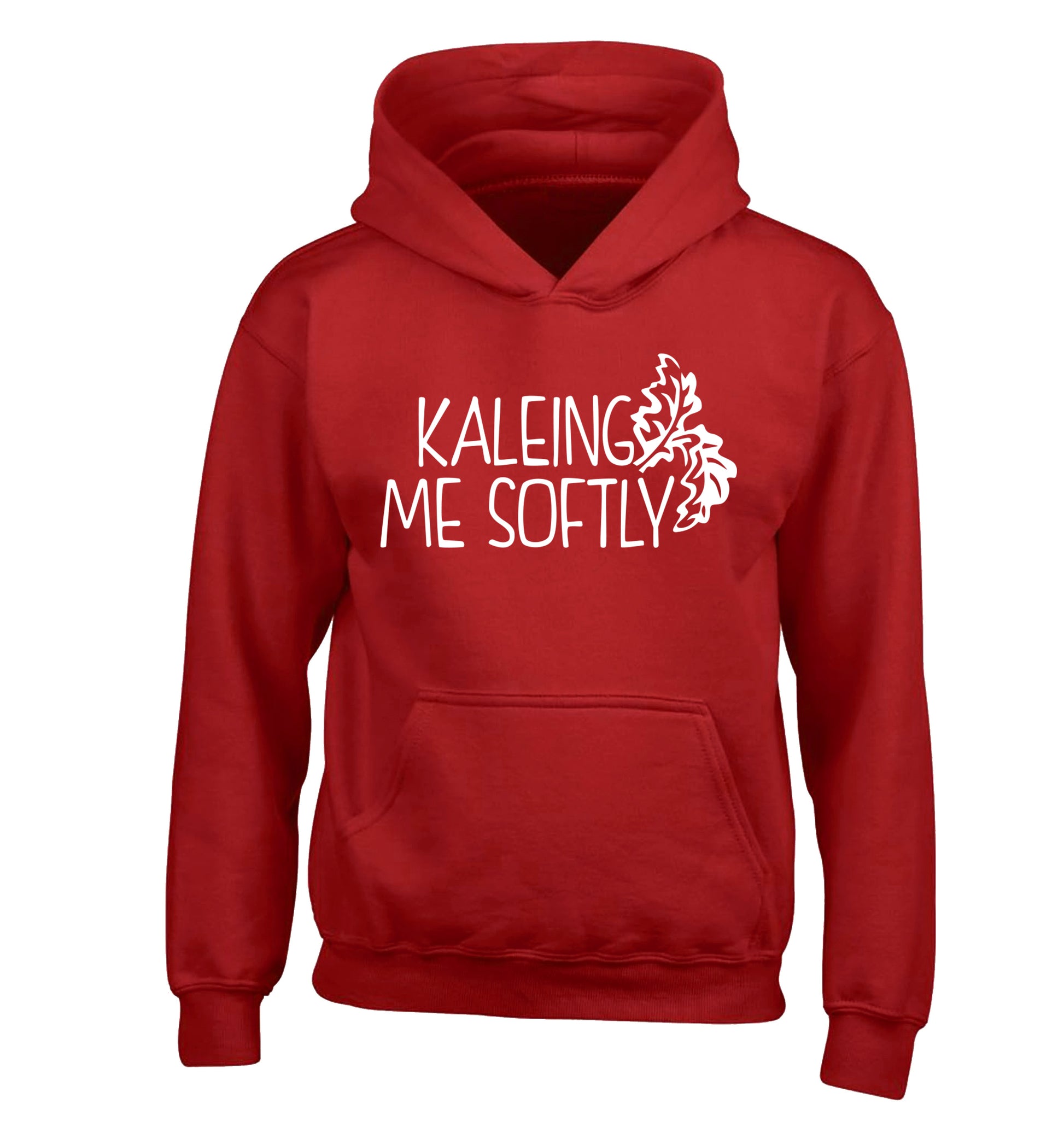 Kaleing me softly children's red hoodie 12-14 Years