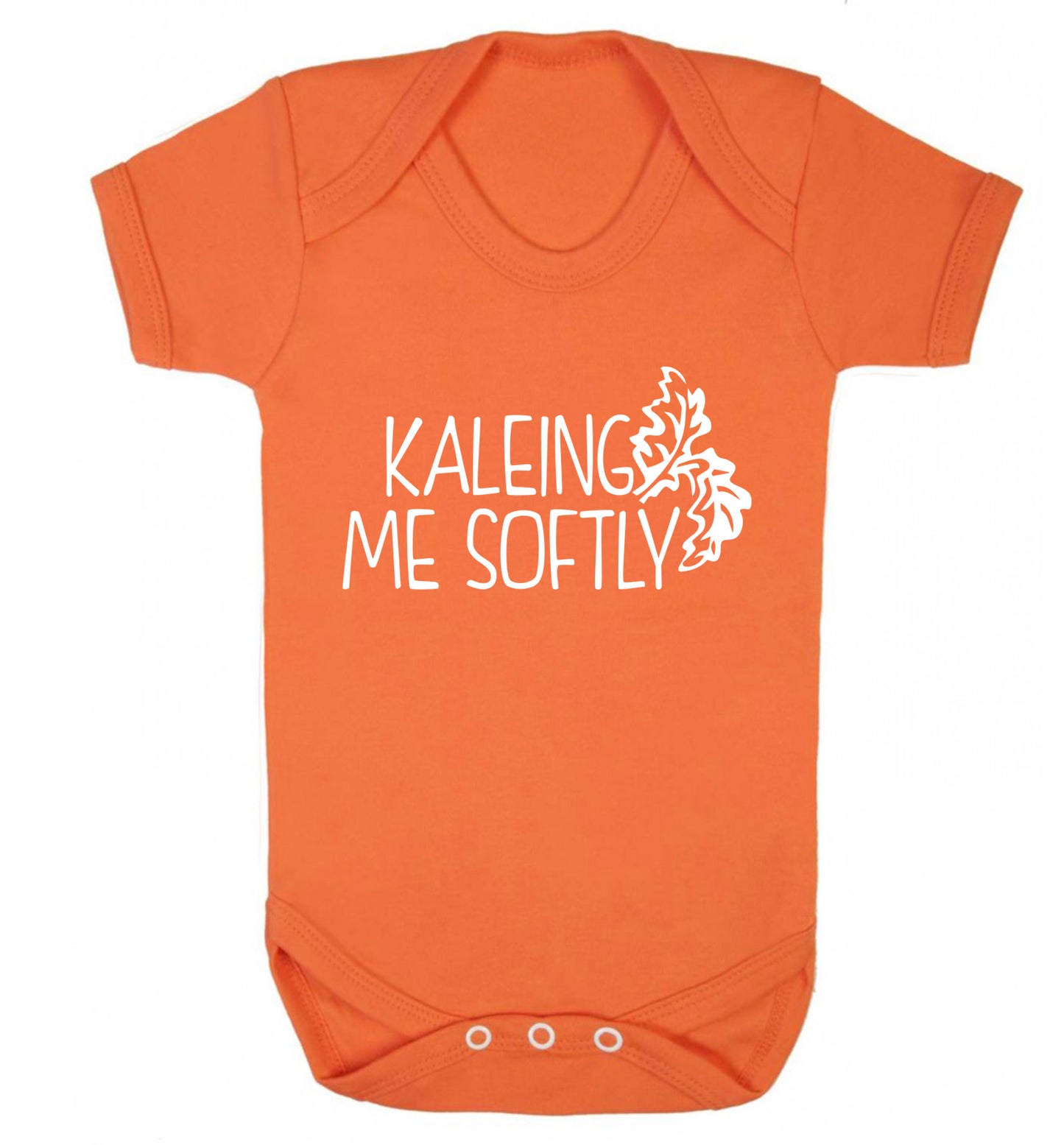 Kaleing me softly Baby Vest orange 18-24 months