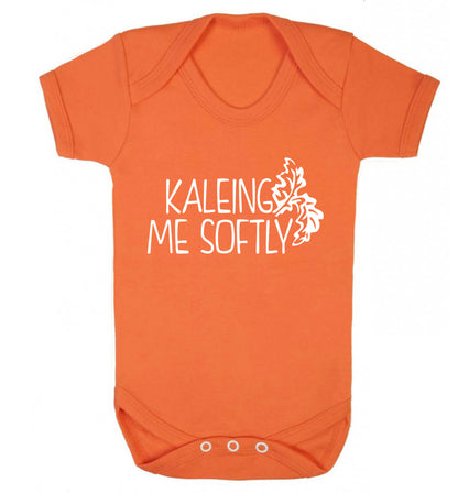 Kaleing me softly Baby Vest orange 18-24 months