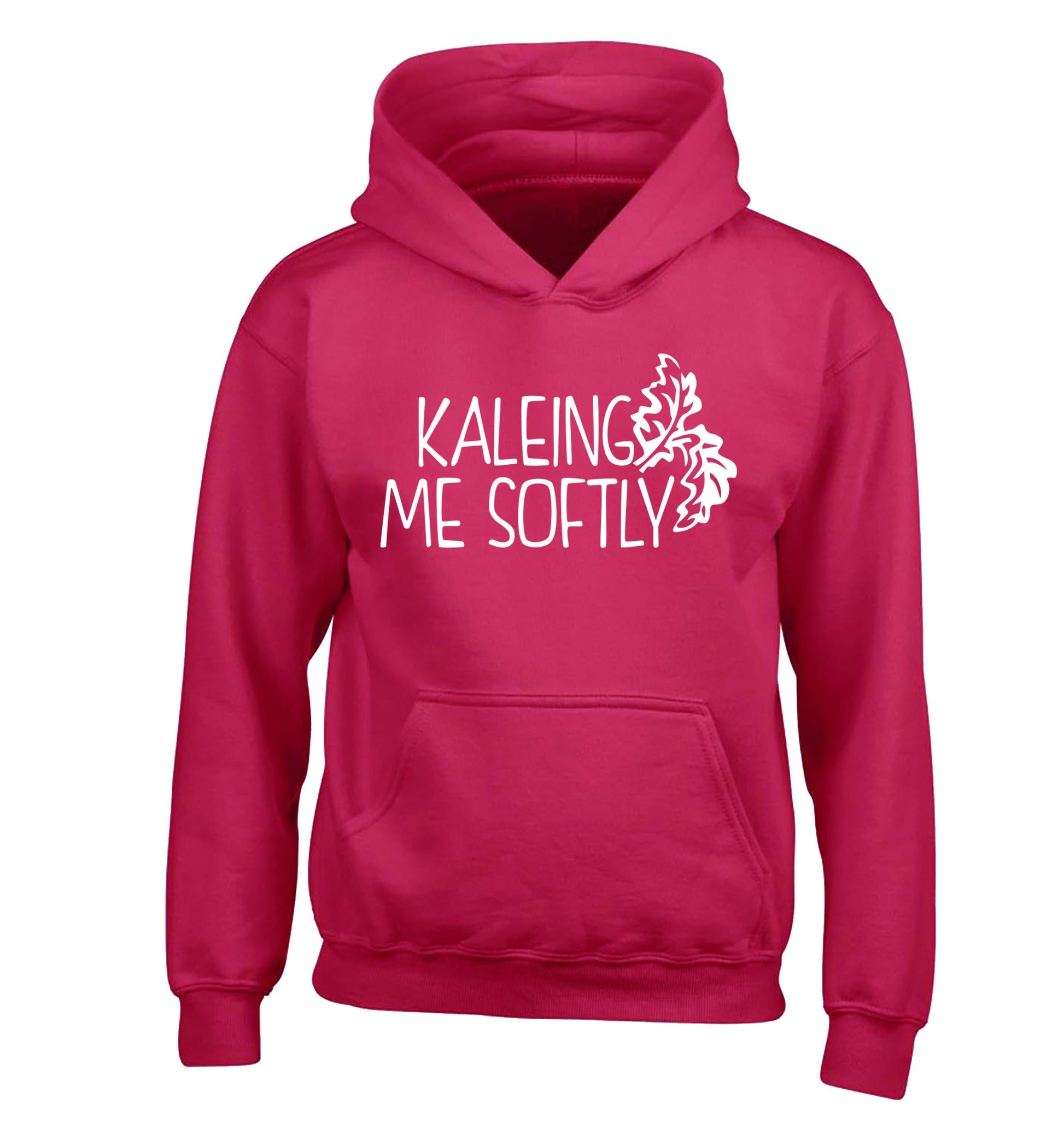 Kaleing me softly children's pink hoodie 12-14 Years