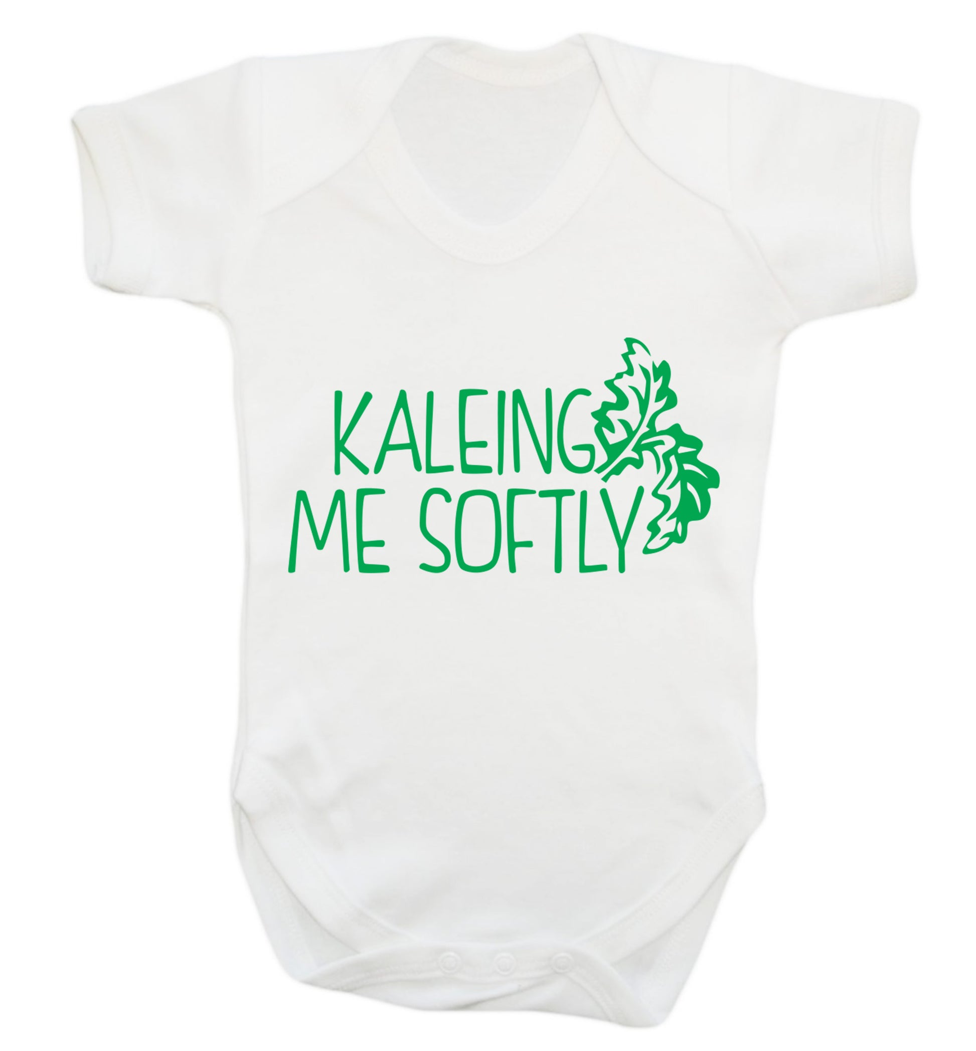 Kaleing me softly Baby Vest white 18-24 months