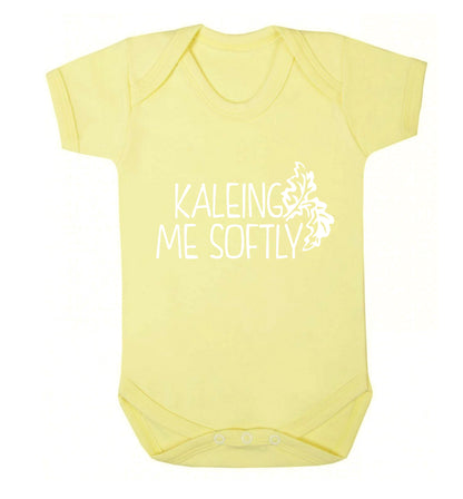 Kaleing me softly Baby Vest pale yellow 18-24 months