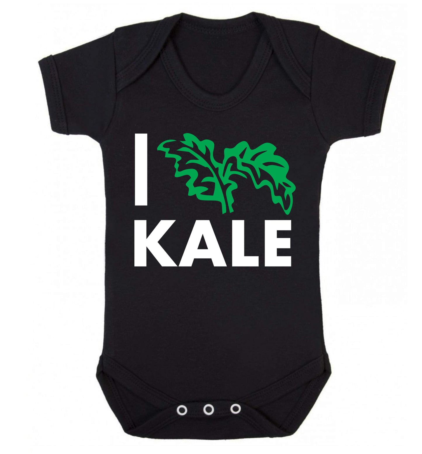 I love kale Baby Vest black 18-24 months